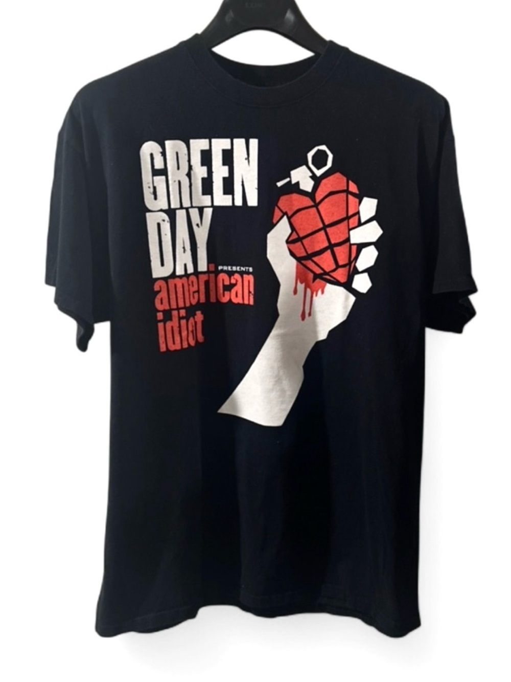 Vintage Y2K Green Day American Idiot Graphic Band T-Shirt Size Men’s Large